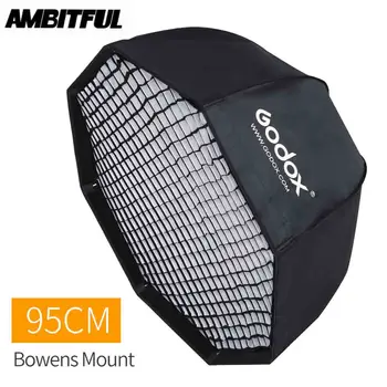 

Godox 95cm / 37.5in Portable Octagonal Umbrella Softbox with Honeycomb Grid for speed ligth softbox flash SK400II QT400II
