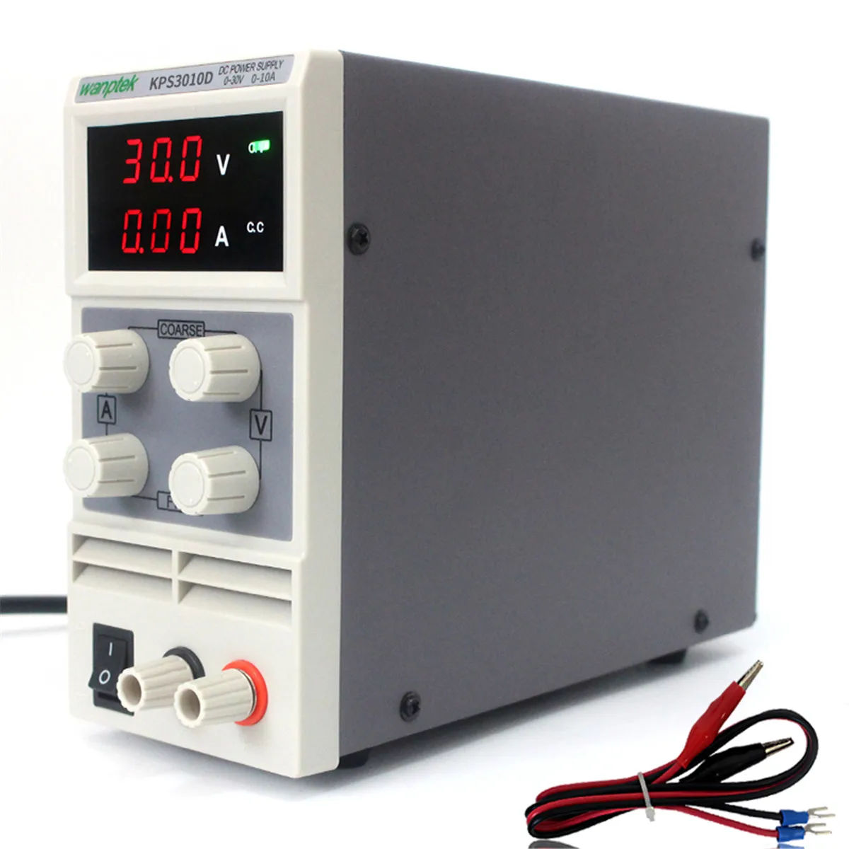 

KPS3010D 110V/220V DC US/EU LED Voltage Regulator 0-30V 10A Switching Power Supply Precision Low Ripple/Noise Highly Efficient