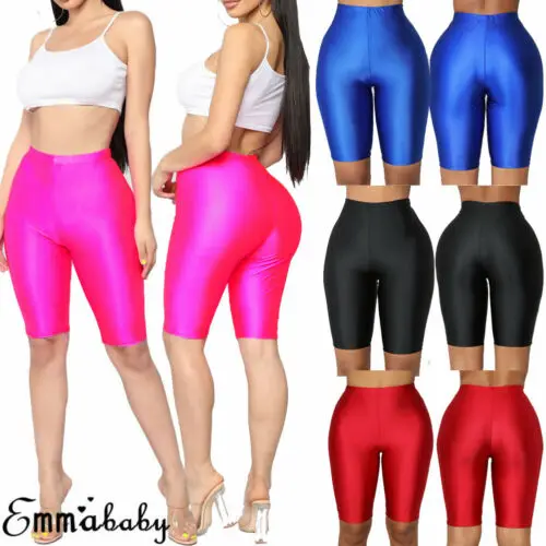 

2019 Summer Women Yoga Shorts Solid Beach Sport Activewear Fitness Stretch Hot Pants Blue Red Rose Black Yoga Pants Hot