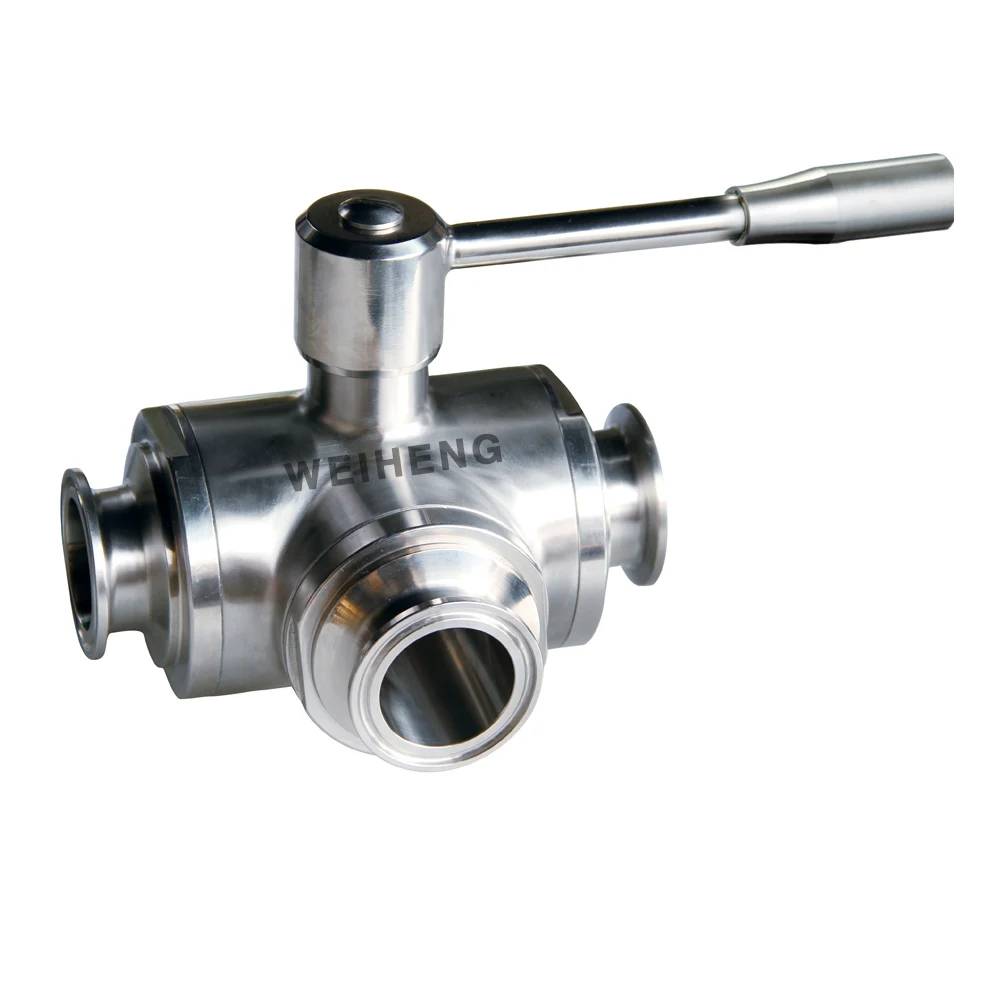 3/4 inch-4.0inch нержавеющая сталь 304 трехходовой шаровой клапан