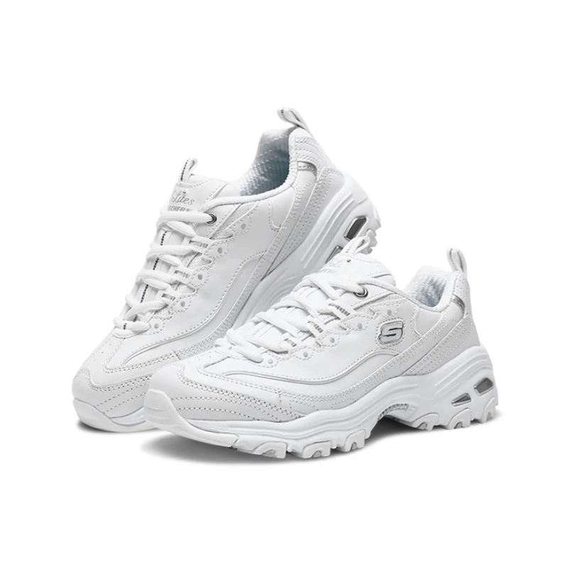 Женские модные туфли на платформе Skechers повседневная обувь из натуральной кожи
