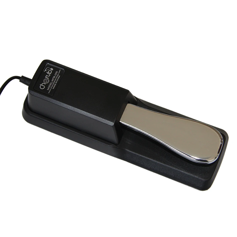 Cherub WTB 005 Black Fashion Piano Sustain Pedal Compatible with all