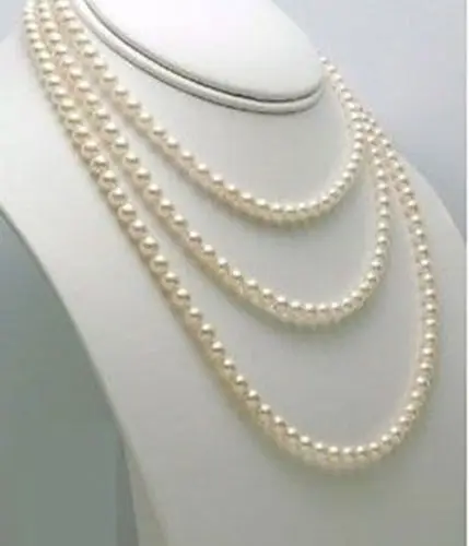 

Hot sale new Style >>>>>7-8mm Genuine white freshwater pearl necklace long 65