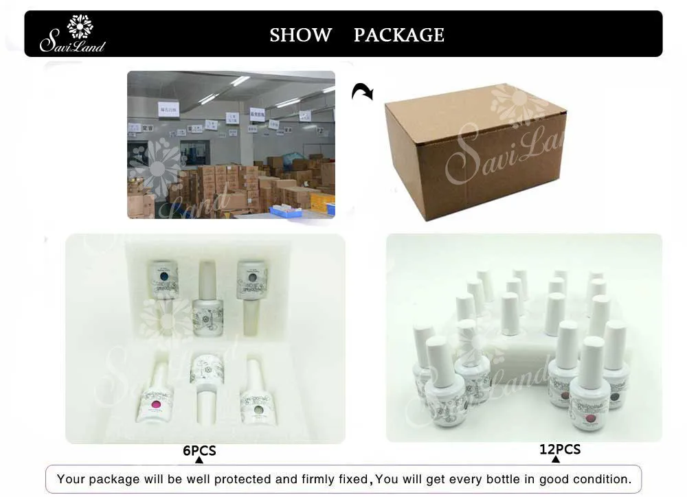Saviland 12 шт. УФ-гель для ногтей лак перманентные лаки для ногтей Esmalte 15 мл 58 красочный дополнительный Гель-лак