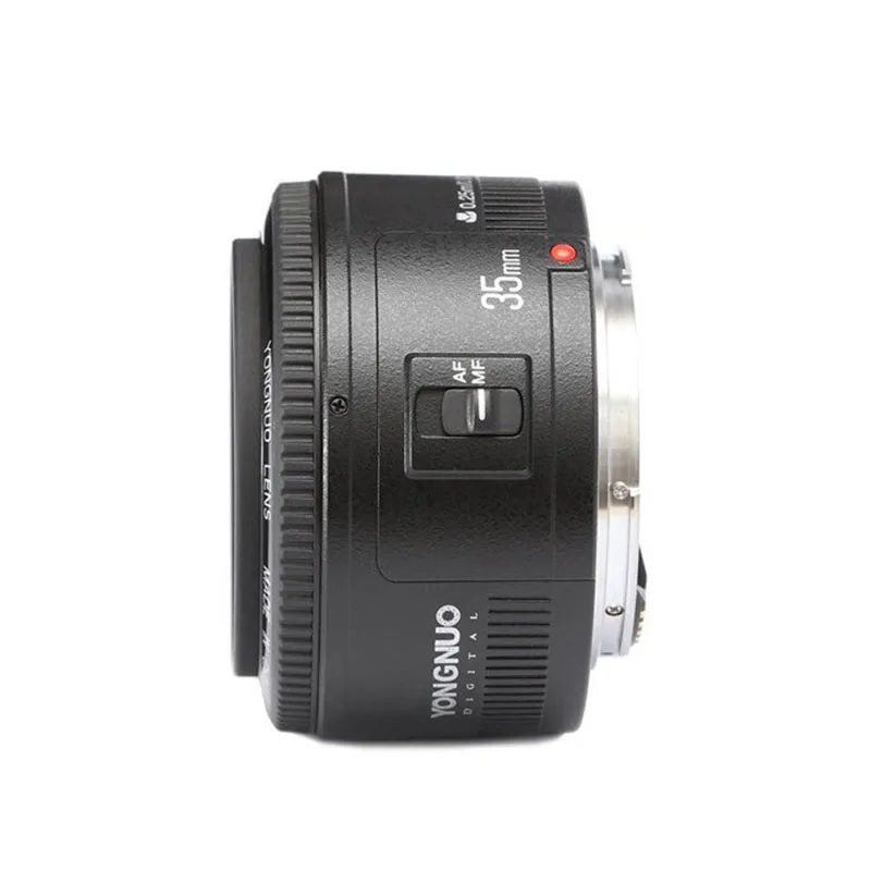 Объектив YONGNUO YN35mm 35 мм F2 EF широкоугольный объектив 1:2 AF/MF с большой диафрагмой