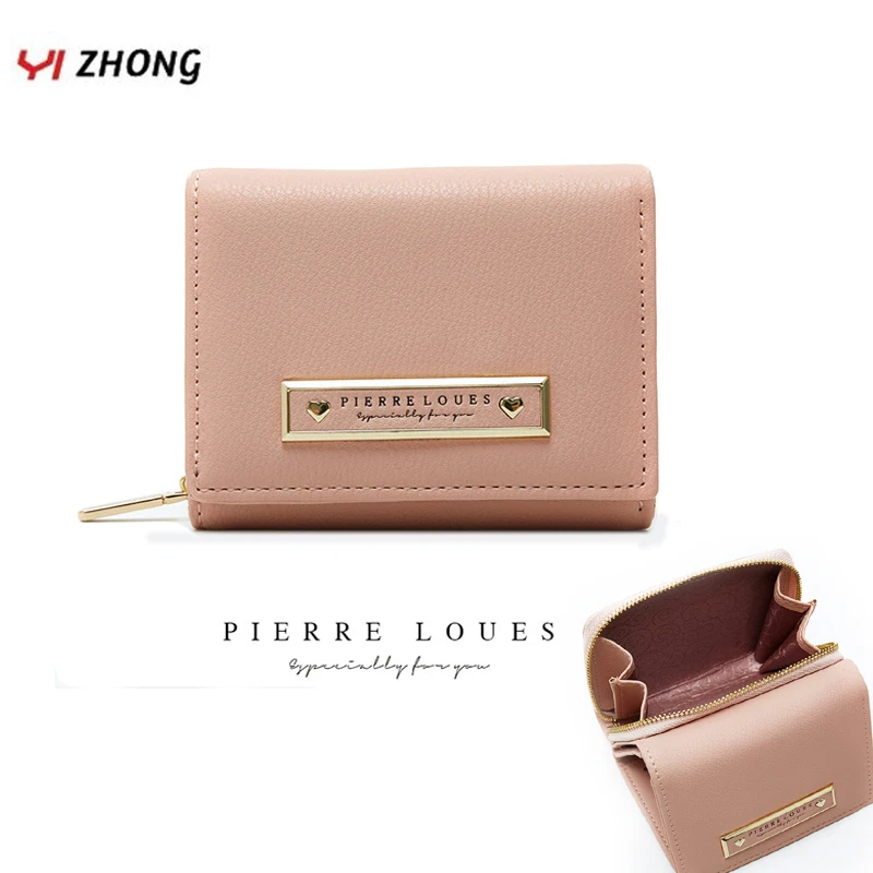 

YIZHONG Womens Wallets and Purses Female Card Holders Leather Bags Brand Organzier Mini Credit Card Case Zipper Coin Bags