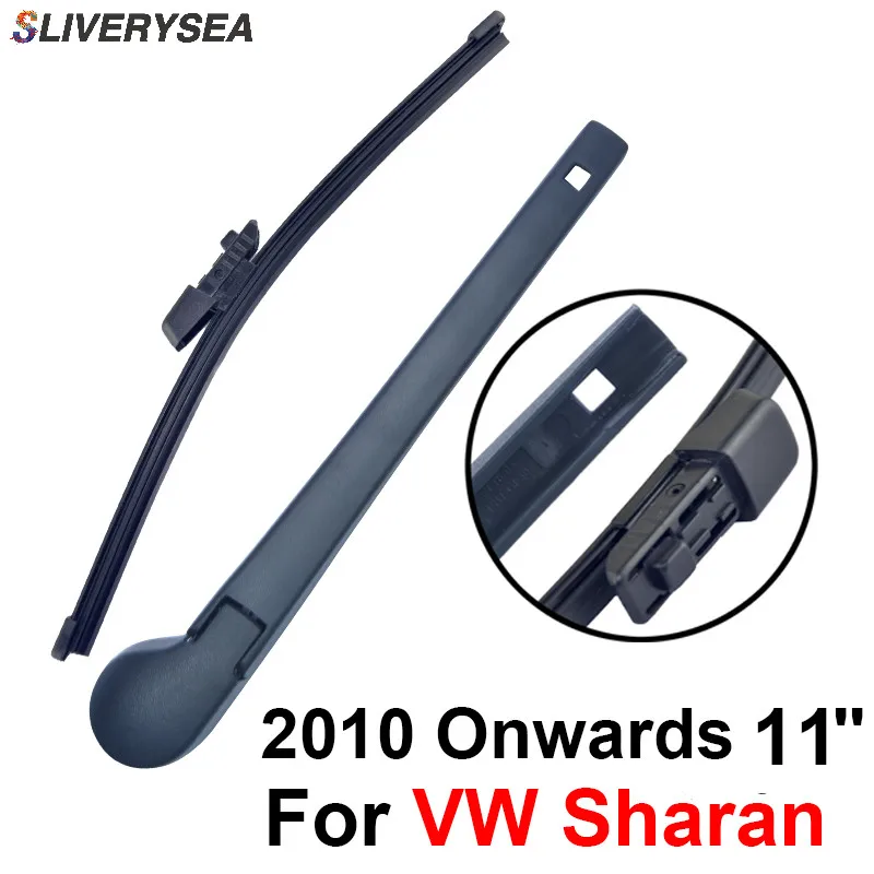 SLIVERYSEA заднего стеклоочистителя и руки для Sharan 2010 года 11 ''5 двери MPV высокого качества Iso9000 натуральный каучук RVW30-2A
