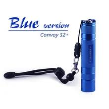 Convoy S2+ синий Cree XML2 U2-1A EDC светодиодный светильник, фонарь, фонарь, Самозащита, походный светильник, лампа, для велосипеда, подарок для парней