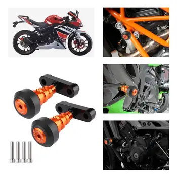 

1 Pair Frame Slider Crash Pad Collision Protectors prevent from oxidizing Fit for KTM Duke125 200 390 2103-2015 orange black