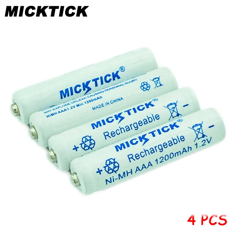 4 шт. В 4X1 2 в AAA aaa 3A 7 # Ni MH батарея MICKTICK 1200 мАч перезаряжаемые батареи batteria Цифровые