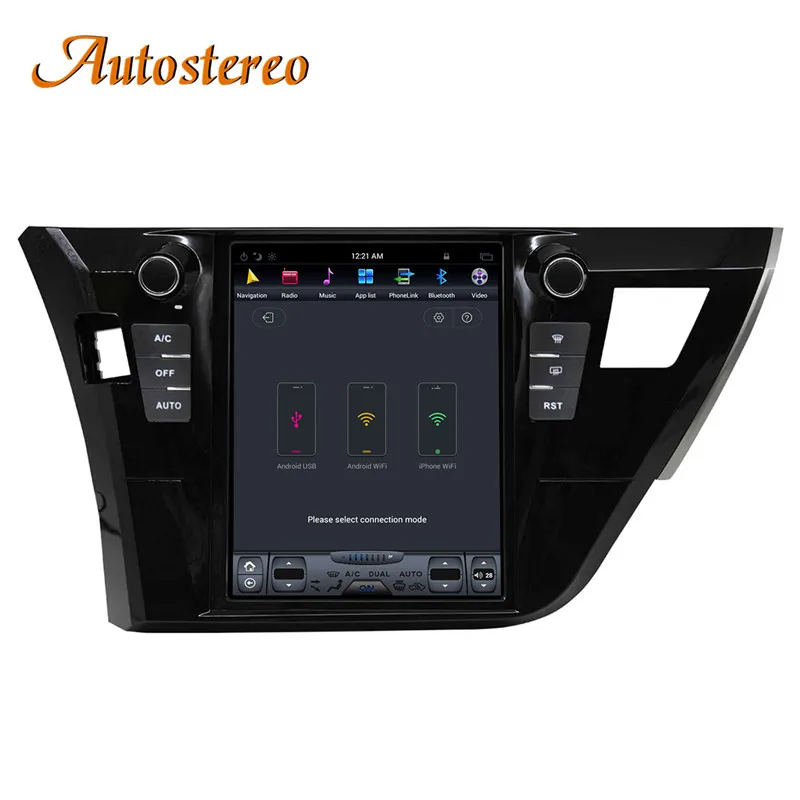 Clearance Android Tesla style Car No DVD player For Toyota Corolla 2014 2015 2016 Car GPS Navigation Multimedia Head unit tape recorder 8