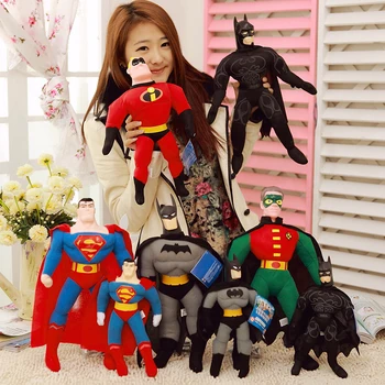 

anime super hero superman Batman plush Stuffed Toy doll gift for kids toys PP cotton 25 cm