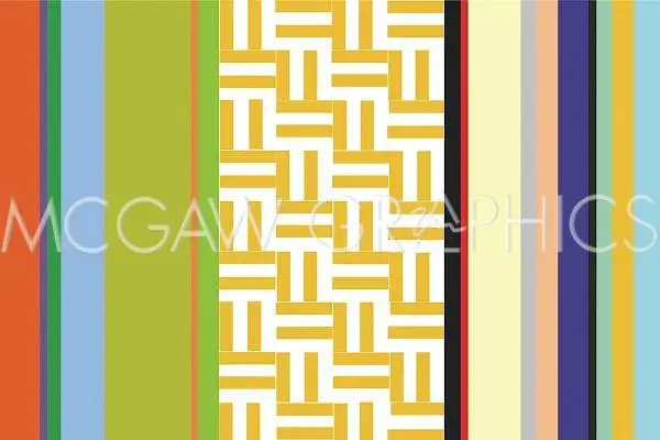 Striped Key 36x48 Art Print Poster