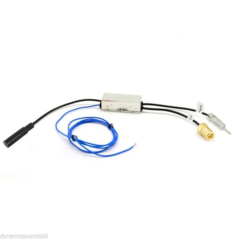  Eightwood Auto DAB DAB+ AM/FM Car Radio Antenna Aerial Splitter DIN 41585 Female to Male and SMB Af