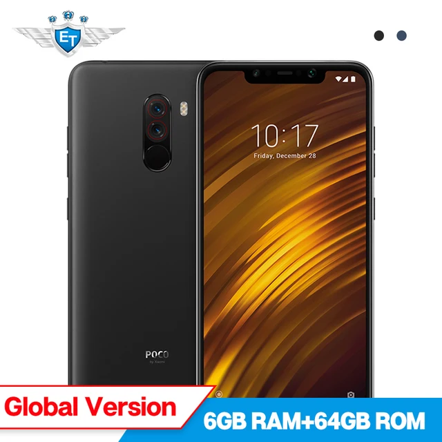 Xiaomi POCOPHONE F1 Поко F1 6 GB 64 GB Глобальный Версия Смартфон Snapdragon 845 6,18 ''полный Экран 20MP Камера LiquidCool 4000 mAh