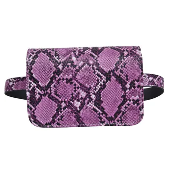 

OCARDIAN Waist Pack Serpentine Women's Waist Bags 2019 Chest Bag Leather Hasp Serpentine Messenger Chest Phone Bag A16
