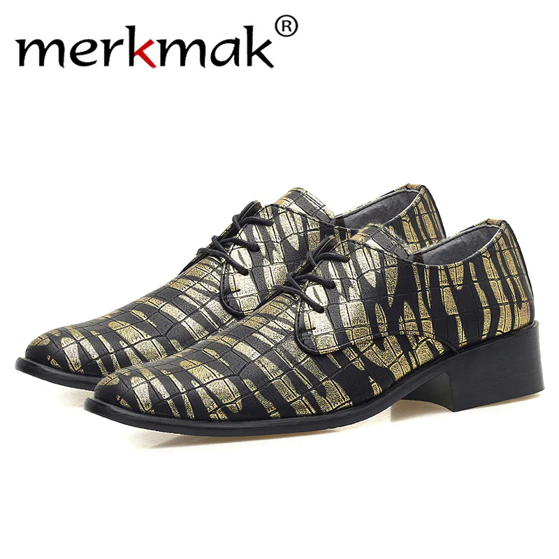 Merkmak 2018 fashion men casual shoes new spring men flats lace up male suede oxfords men leather shoes zapatillas hombre
