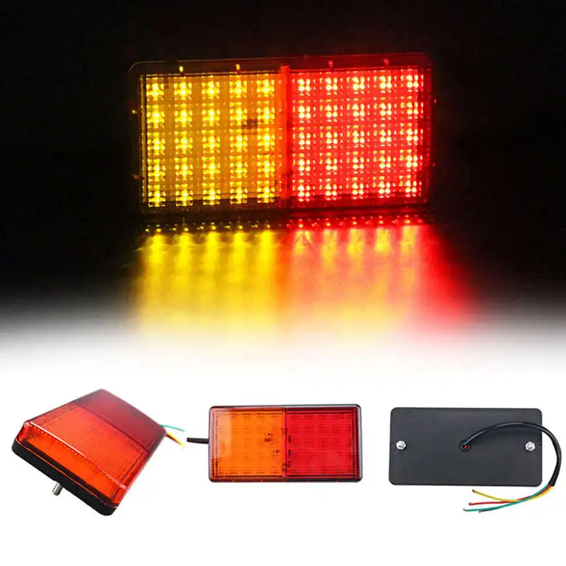 1 пара 50Led задний фонарь прицепа Караван Лодка Грузовик индикатор остановки лампа пластина свет