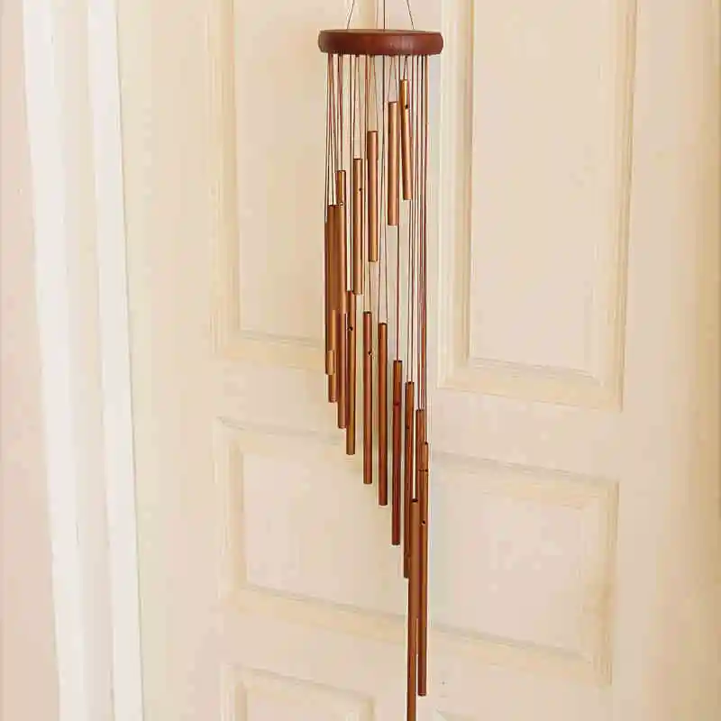 35 Inch High Quality Solid Wood 18 Hollow Aluminum Tubes Music Chime