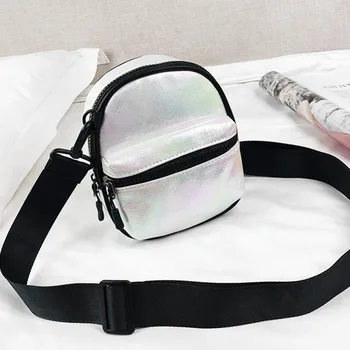 

Bags for Women 2018 Mini Zipper Messenger Bags Female Girls Laser PU Leather Small Crossbody Shoulder Pouch Bolsos Sac a Main