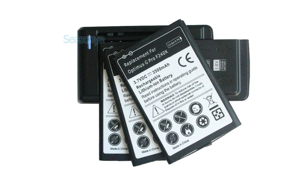 Seasonye 3x3500mAh BL-48TH сменный аккумулятор + универсальное зарядное устройство для LG Optimus