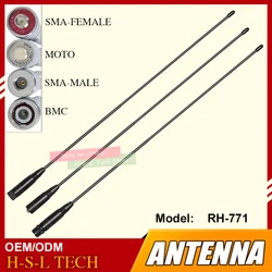 SMA/BNC Soft Flexible Walkie Talkie Antenna 144/430Mhz Dual Band VHF/UHF For Kenwood Yaesu Vertex Standard Puxing Quansheng TYT