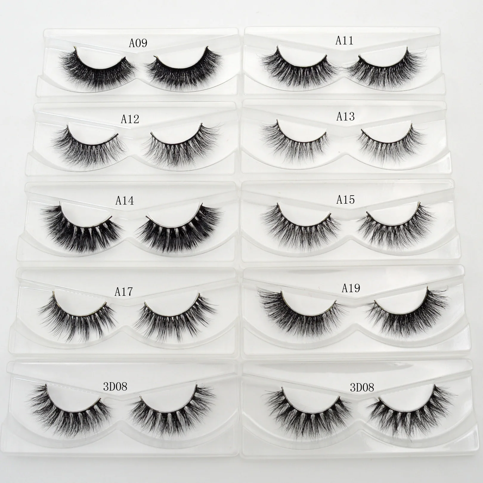 US $995.00 500 PairsLot Free Visofree Mink Eyelashes 3D Mink Lashes Handmade Volume Lashes Soft Fluffy Mink Lashes False Eyelashes