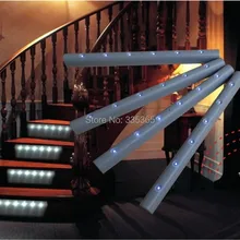 4 шт. X светодиодные фонари с 1 шт. пульт дистанционного управления светодиодные лампы с aaa батареи Модель отправить без батарей лестница вела свет