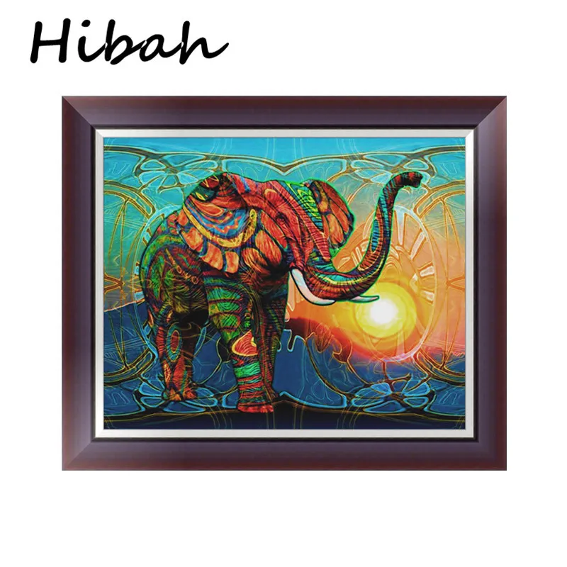 

Diy 5d Diamond Painting Painted Oil Baby Elephant Embroidered Cross Stitch Kit Diamond Mosaic Decoration Process