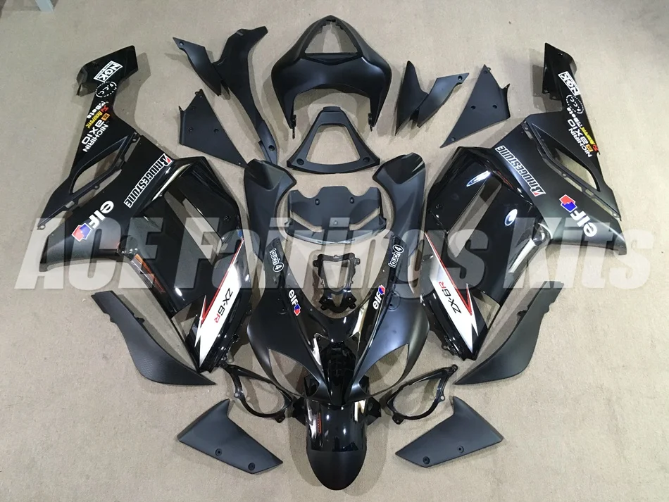 

New Abs Fairings Kit Fit for kawasaki Ninja ZX6R 636 2007 2008 07 08 6R ZX-6R 600CC Bodywork set custom glossy matte black