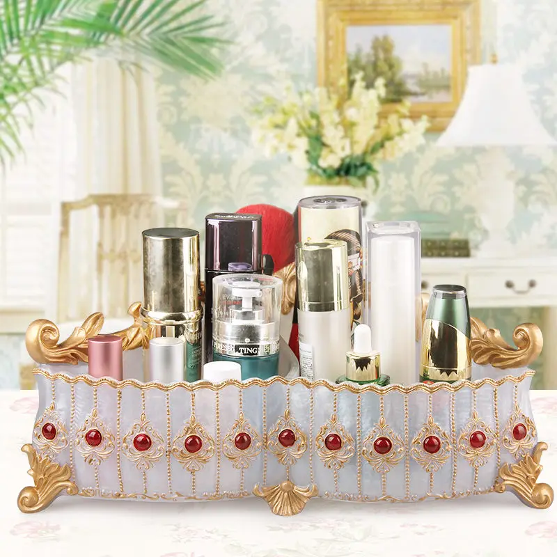 

Cosmetic Storage Boxes Bathroom Storage & Organization Makeup Organizers Bedroom Storage Boxes Eco-Friendly Resin Storage Boxes