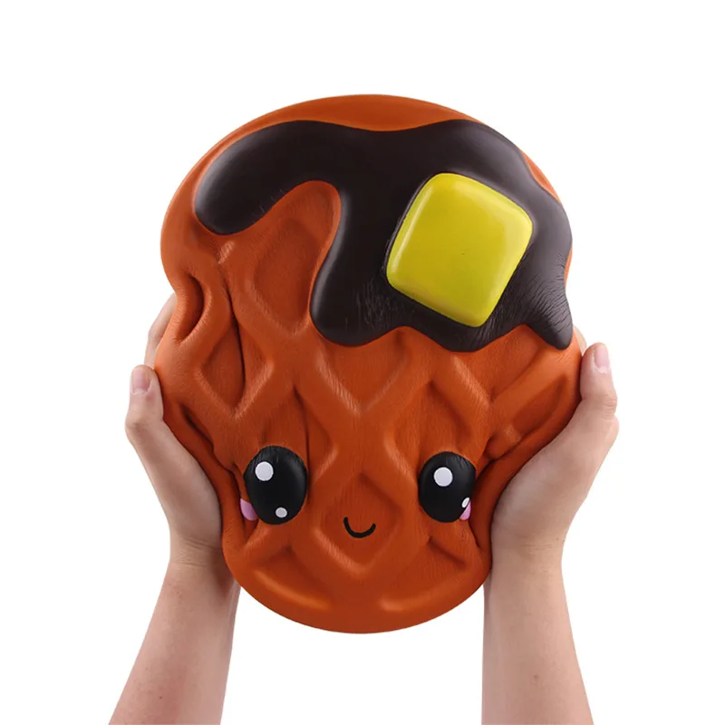 

10inch Cute Super Large Chocolate Biscuit Squishy Toy PU Slow Rising Kids Toy