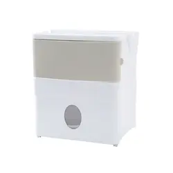 Изделие самоклеящийся держатель хранилище для туалетной бумаги Ванная комната прикрепляемый к стене, пластиковый двойной Слои