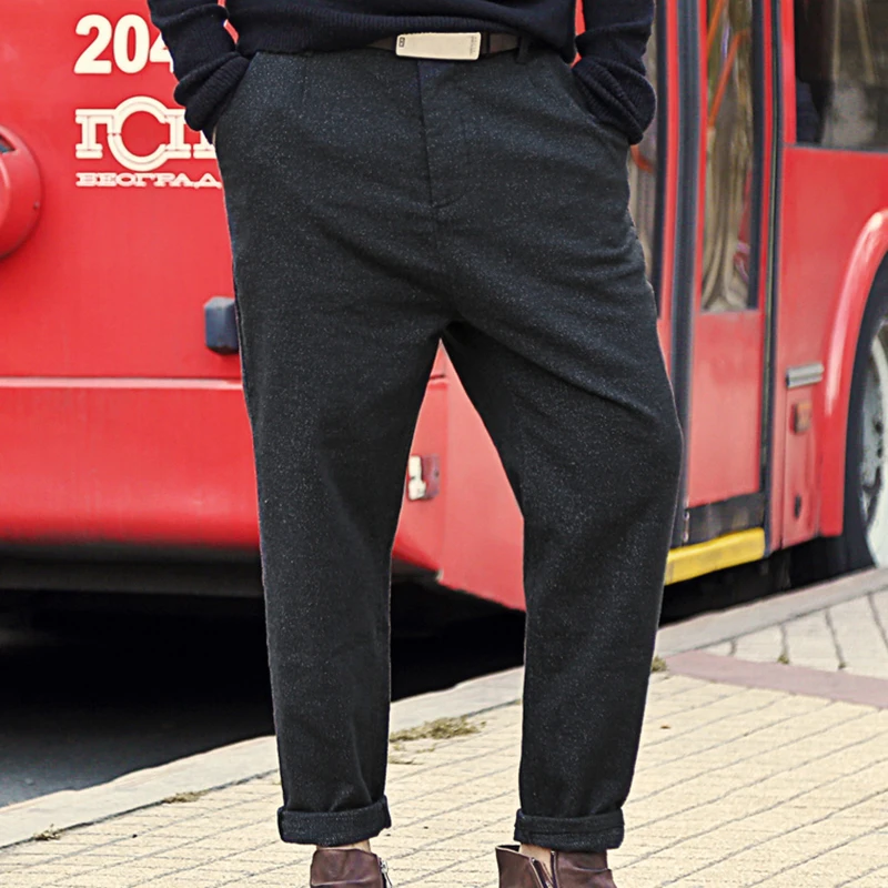 2017 Men new casual cotton fashion trousers men high quality British