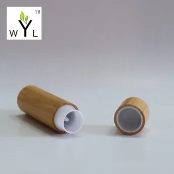 

empty bamboo lipstick tube container DIY lip gloss cosmetic containers, lip balm tube, bamboo design lip stick tubes WYL