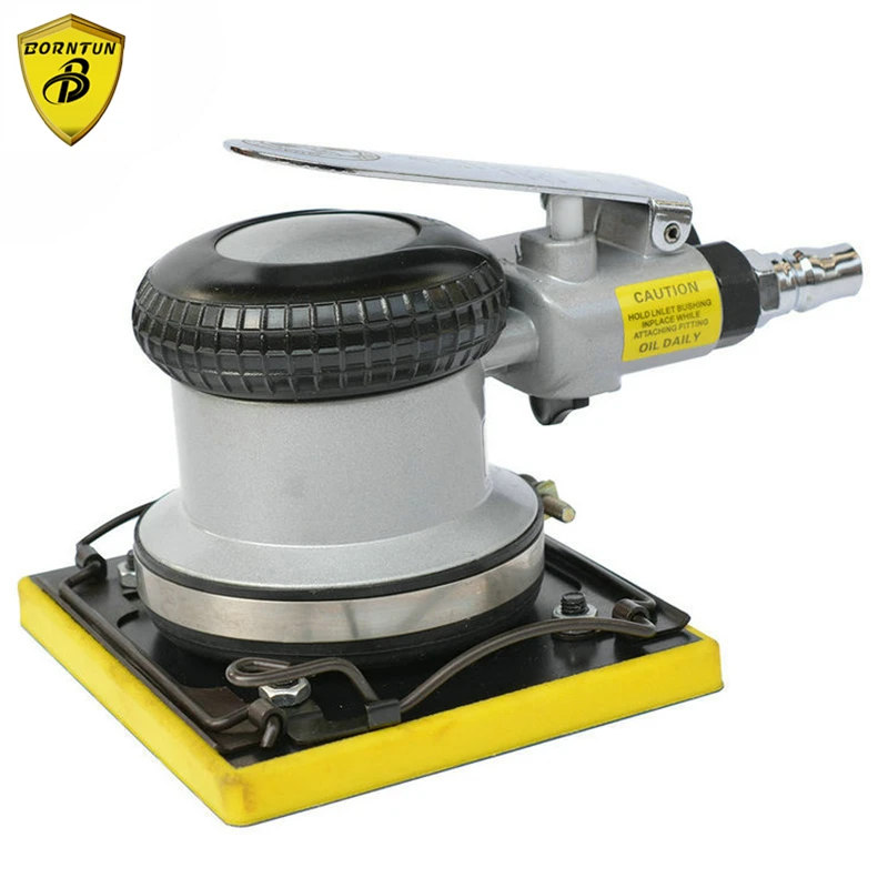 Borntun Rectangle Random Orbital Pneumatic Air Sander 100*110 Oblong Sanders Polishing Wood Metal Buffing Polisher