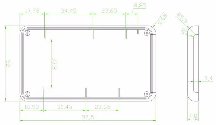 szomk handheld enclosure outlet box plastic box for electronics project plastic project enclosure housing  (4)