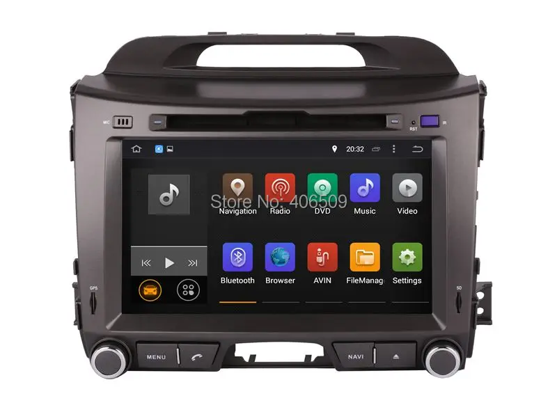 Android 9.0 Head Unit Car DVD Player for Kia Sportage 2010 2013 with