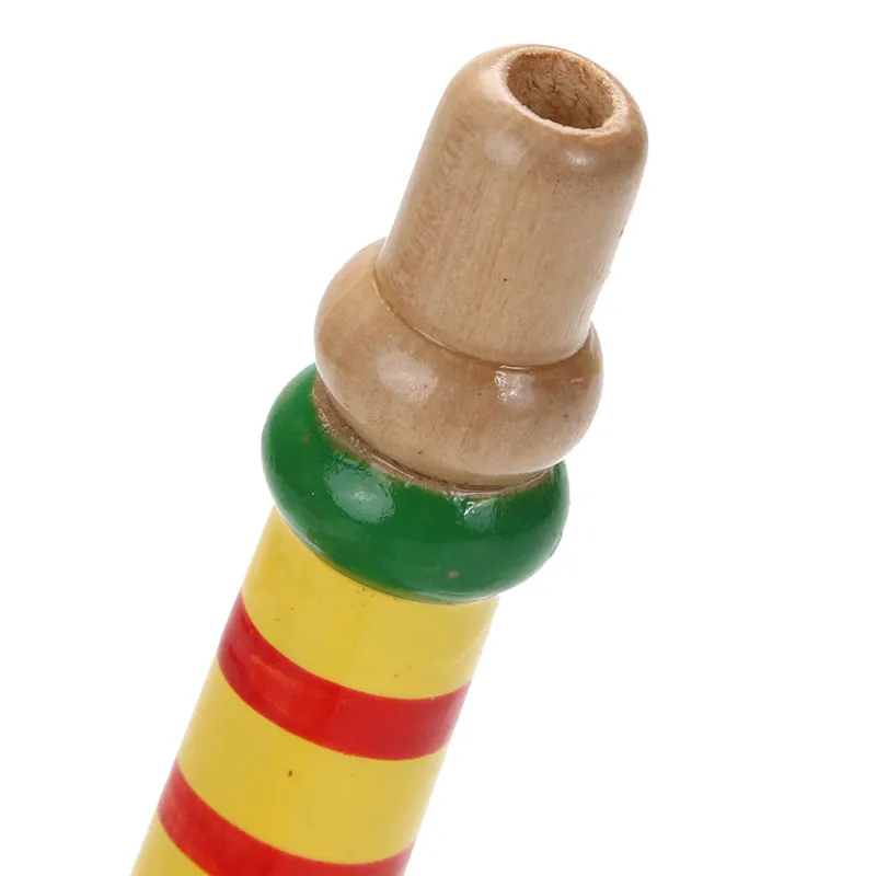 Красочная деревянная труба Buglet Hooter Bugle развивающая музыкальная игрушка для детей Детские деревянные игрушки, музыкальный инструмент