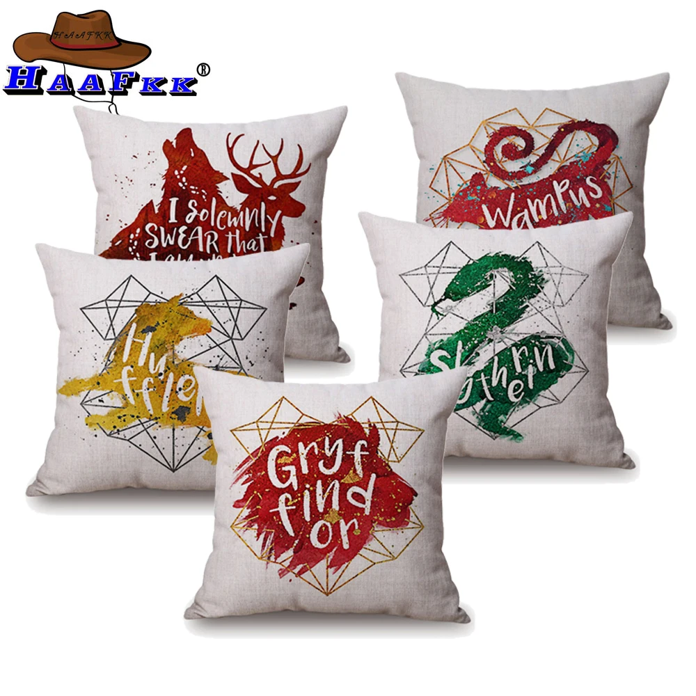 Harry Potter Hogwarts School Gryfindor Design Sofa Cushion Covers