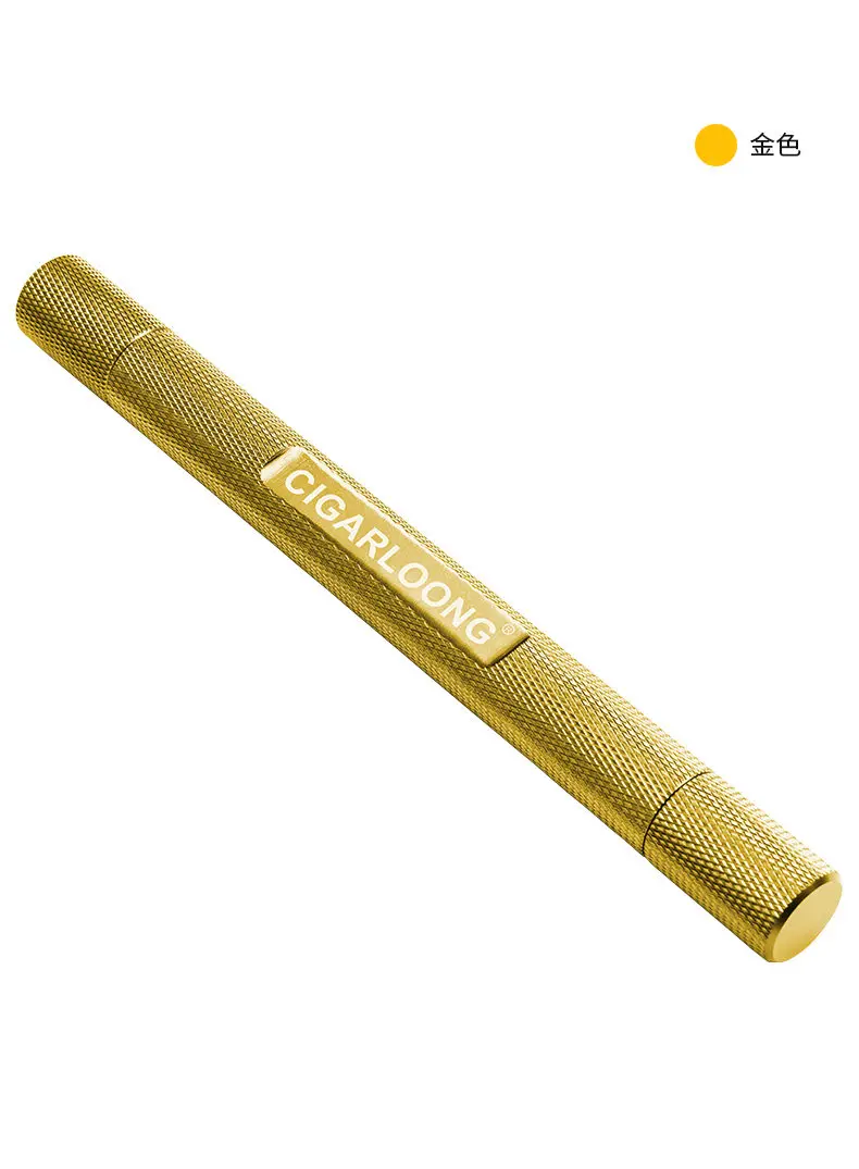 1-gold CIGARLOONG, горячая Распродажа, дешево, Новое поступление, 2 в 1, Инструмент для извлечения сигар, инструмент для вытягивания сигар, Дырокол и Nubber, держатель для сигар, CLR-0004 - Цвет: 1-gold