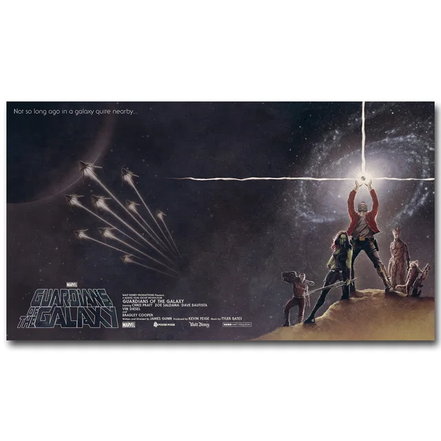 Star Wars Guardian of The Galaxy Art Silk Fabric Poster Print 13×24 24x43inch Superheroes Movie Picture for Room Wall Decor 52