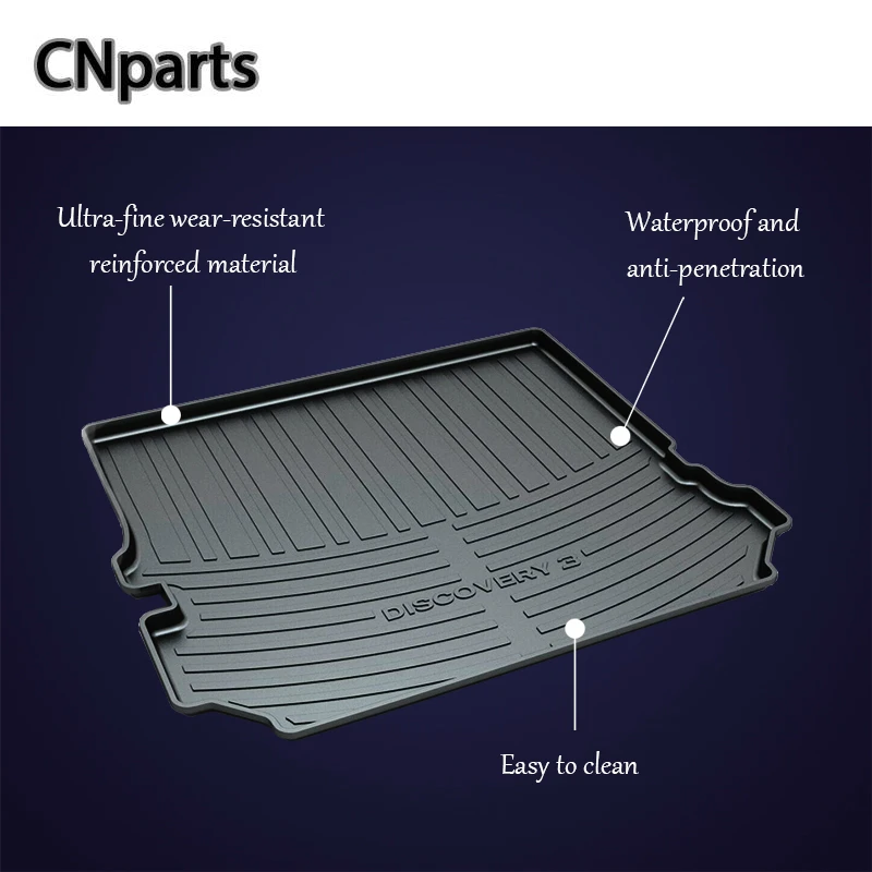 

CNparts Car Cargo trunk mat For Land Rover Discovery 3 4 L550 Freelander 2 Range Rover Sport Evoque Anti-slip mat Accessories