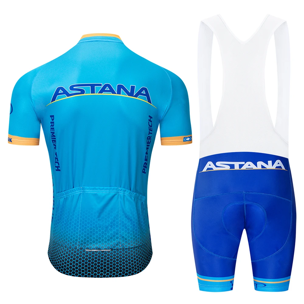 2019 equipo ASTANA Ciclismo Ropa de Hombre bicicleta Maillot MTB de Ropa de Ciclismo de verano Hombre Ropa Jersey de bici