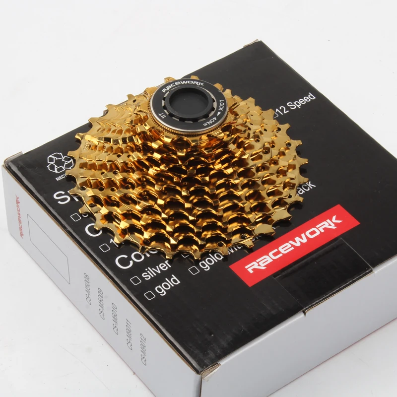 SHUTTLE GOLD【１０,５°】４５,２５インチ【Ｒ】綺麗な状態 RACEWORK 11 Speed Cassette Road Bike 28T 32T 34T Bicycle Gold