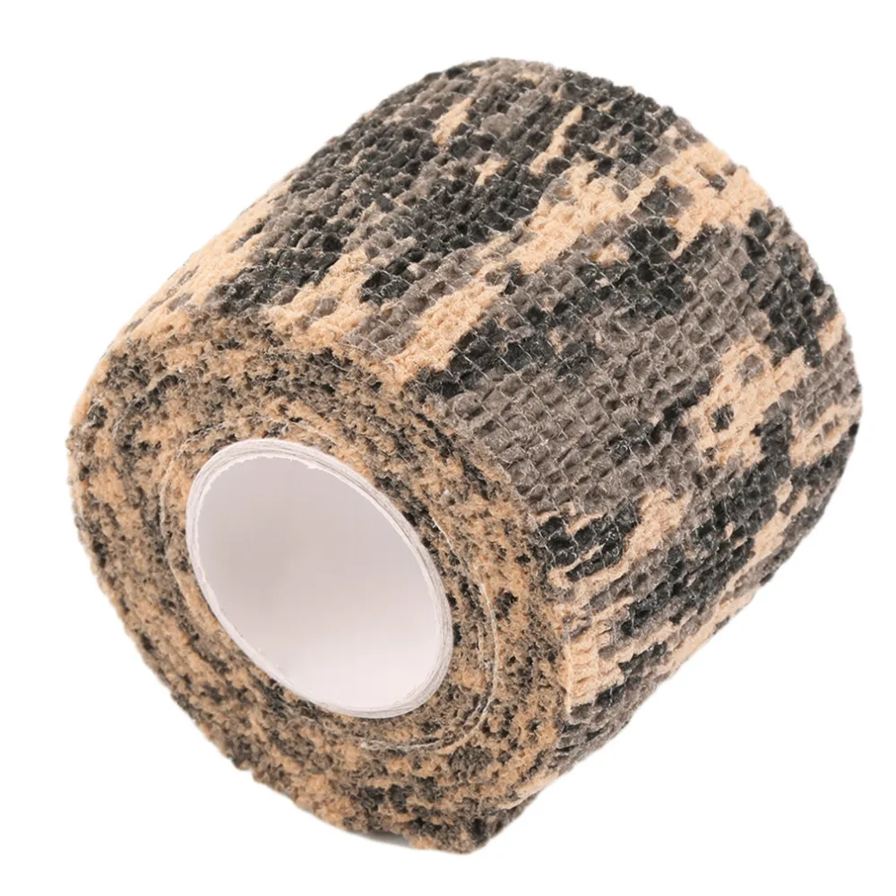 New 1 Roll Men Army Adhesive Camouflage Tape Stealth Wrap Outdoor Hunting drop shipping