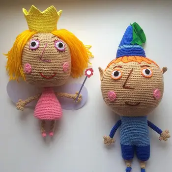 

crochet toys amigurumi rattles doll girl and boy model number SBY0048