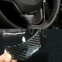 Настоящее углеродное волокно руль вниз наклейка подходит для 2012- Cadillac ATS