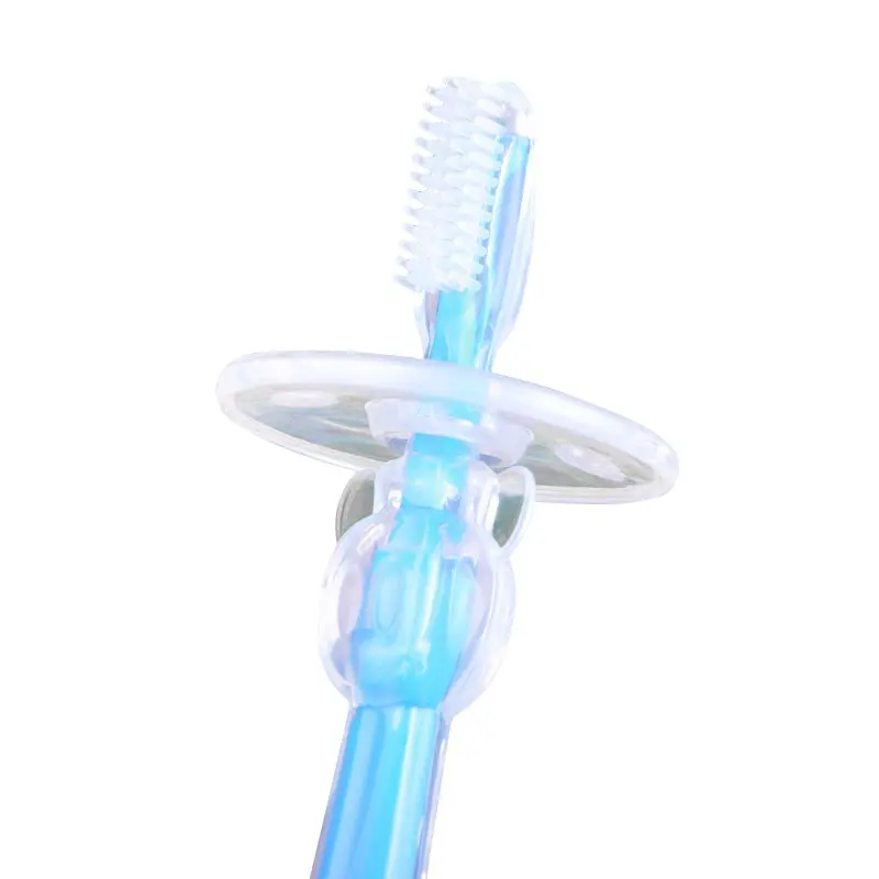 Младенческая Детская мягкая Силиконовый жевательный зубная щетка резиновый зубной массажер щетка для детей BabyNewborn