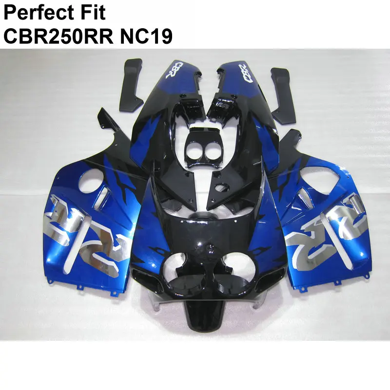 

Injection molded for Honda CBR250RR NC19 dark blue fairing kit 1989 1990 CBR 250RR fairings VN03